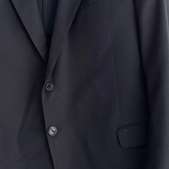 Armani Traditional Stylish Classic Navy Men 42R 36x30 2 Piece Suit Grad Prom - Picture 8 of 8